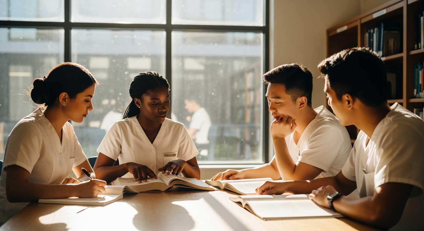 Students Studying